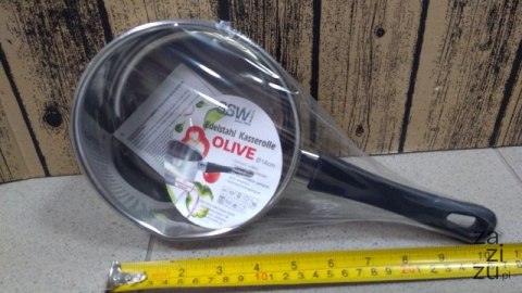 Rondel stalowy 14cm z rączką OLIVE Rondel stalowy 14cm z rączką OLIVE