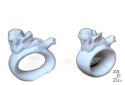 Serwetnik ceram. 6szt. biała porcelana ANIOŁEK | JY11E908