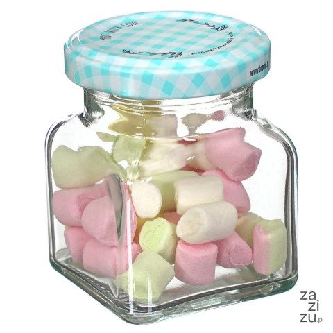 Słoik 120ml + zakrętka CZTERY KĄTY 6szt. | 132122 Słoik 120ml + zakrętka CZTERY KĄTY 6szt. | 132122