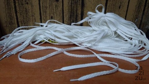 Sznurowadła 25par BIAŁE 100cm Sznurowadła 25par BIAŁE 100cm
