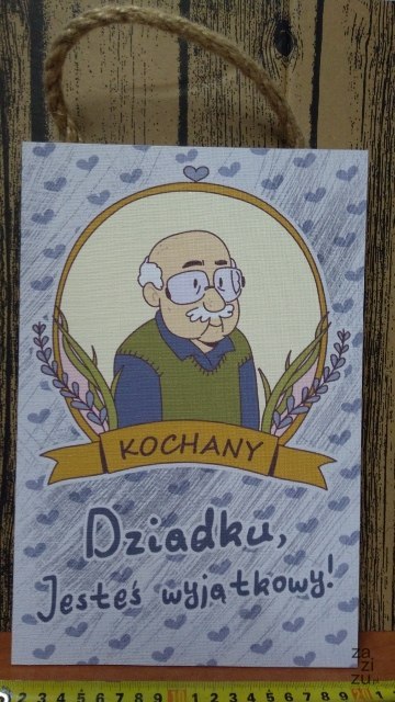Tabliczka/obraz do zawieszenia 20x30 KOCHANY DZIADKU Tabliczka/obraz do zawieszenia 20x30 KOCHANY DZIADKU