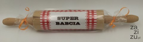 Wałek do ciasta SUPER BABCIA 40cm P787W1 Wałek do ciasta SUPER BABCIA 40cm P787W1