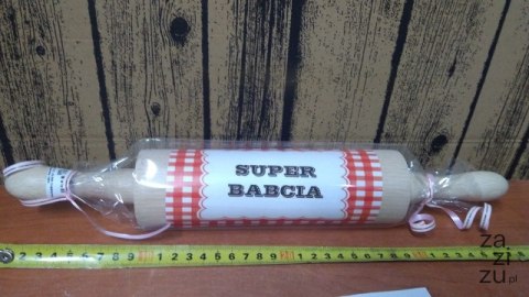 Wałek do ciasta SUPER BABCIA 40cm P787W1 Wałek do ciasta SUPER BABCIA 40cm P787W1
