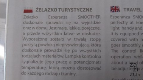 Żelazko 1200W ESPERANZA Żelazko 1200W ESPERANZA