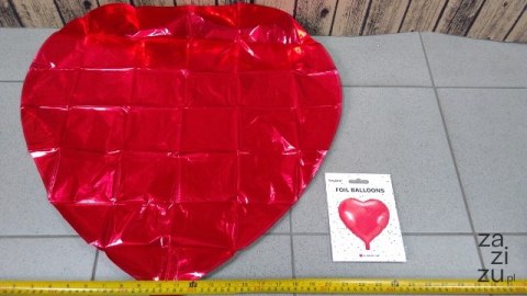 Balon foliowy 61cm CZERWONE SERCE FB23M-007 Balon foliowy 61cm CZERWONE SERCE FB23M-007