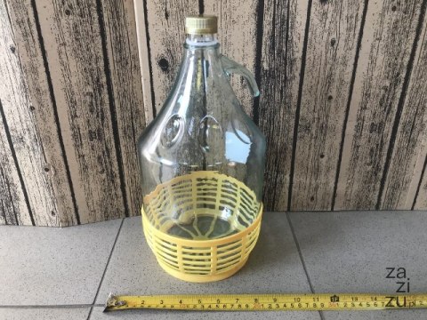 Balon w koszu z zakrętką 5l DAMA | 5516 Balon w koszu z zakrętką 5l DAMA | 5516