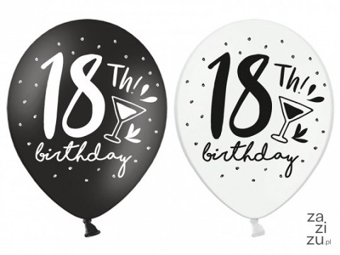 Balony 50szt. URODZINY 30cm ''18'' | SB14P-246-000 Balony 50szt. URODZINY 30cm ''18'' | SB14P-246-000