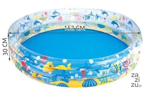 Basen dmuchany Głębiny 152x30cm - BESTWAY 51004 Basen dmuchany Głębiny 152x30cm - BESTWAY 51004