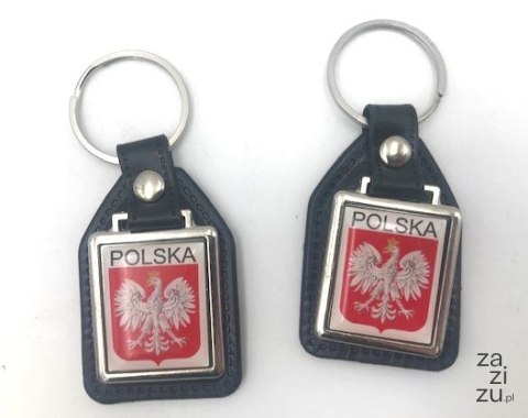 Brelok 10szt. skórka prostokąt POLSKA Brelok 10szt. skórka prostokąt POLSKA