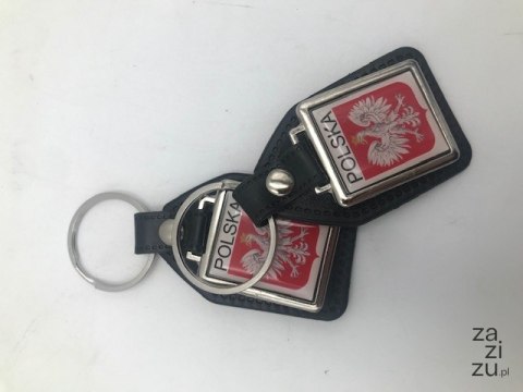 Brelok 10szt. skórka prostokąt POLSKA Brelok 10szt. skórka prostokąt POLSKA