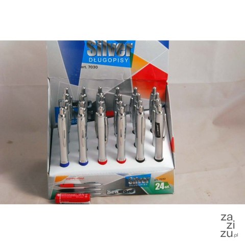 Długopis 24szt. SILVER | 7030 Długopis 24szt. SILVER | 7030