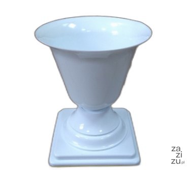 Flakon niski wazon plastikowy h-26 BIAŁY Flakon niski wazon plastikowy h-26 BIAŁY
