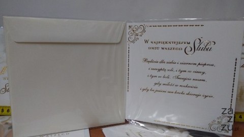 Karnet kwadratowy LUX ŚLUB Karnet kwadratowy LUX ŚLUB