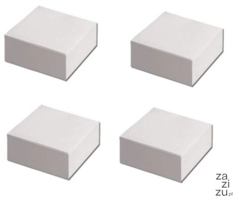 Karteczki 4szt KOSTKA BIAŁA 8,5X8,5 Karteczki 4szt KOSTKA BIAŁA 8,5X8,5