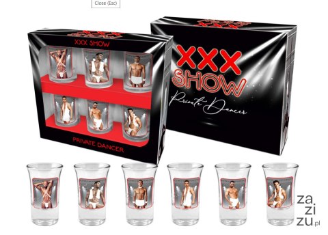 Kieliszki 6szt do wódki 35ml. XXX SHOW MĘŻCZYŹNI Kieliszki 6szt do wódki 35ml. XXX SHOW MĘŻCZYŹNI