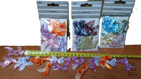 Kokardki ozdobne 20szt mix K11 Kokardki ozdobne 20szt mix K11