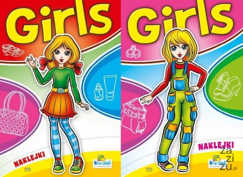Kolorowanka + naklejki GIRLS Kolorowanka + naklejki GIRLS