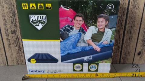 Materac flokowany 1,91x1,37x22cm BESTWAY | 67002 Materac flokowany 1,91x1,37x22cm BESTWAY | 67002