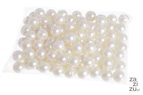 Perły do nawlekania białe 12mm / 100g | 2012 Perły do nawlekania białe 12mm / 100g | 2012