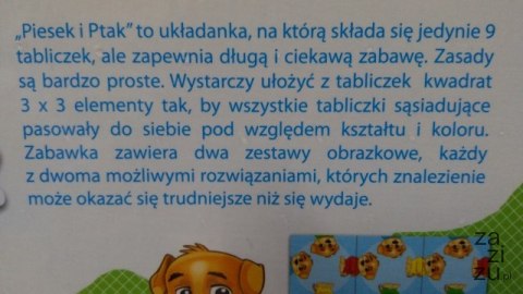 Puzzle i łamigłówki PIESEK I PTAK Puzzle i łamigłówki PIESEK I PTAK