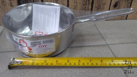 Rondel stalowy 14cm z rączką 1,5l. CITY Rondel stalowy 14cm z rączką 1,5l. CITY