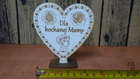 Serce stojące MAMA, 11,5 x 10,5 cm Serce stojące MAMA, 11,5 x 10,5 cm