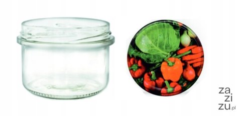 Słoik 235ml + zakrętka 8szt. Słoik 235ml + zakrętka 8szt.