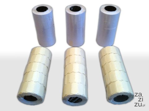 Taśma do metkownicy 26x12 biała falista 5szt. F1 Taśma do metkownicy 26x12 biała falista 5szt. F1