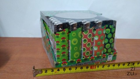 Zapalniczki 50szt. piezo MARIHUANA Zapalniczki 50szt. piezo MARIHUANA