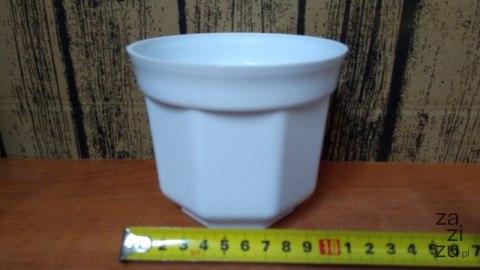 Doniczka/osłonka 12cm BIAŁA Doniczka/osłonka 12cm BIAŁA