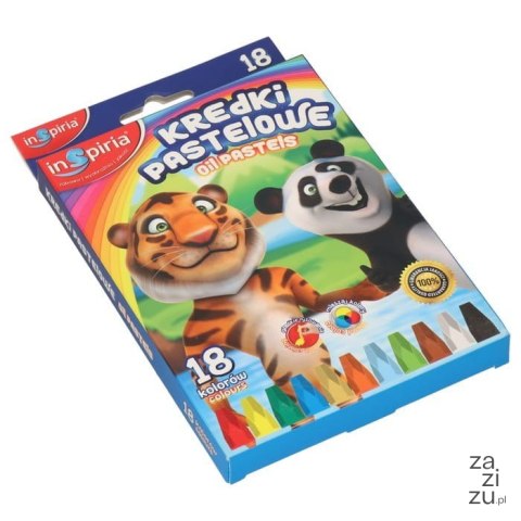 Kredki 18szt PASTELOWE INSPIRIA 6573 Kredki 18szt PASTELOWE INSPIRIA 6573