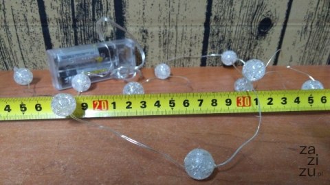 Lampki na baterie 10 led KULKI 2 m Lampki na baterie 10 led KULKI 2 m