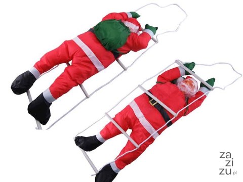 Mikołaj na drabince 90cm Mikołaj na drabince 90cm