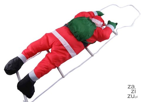 Mikołaj na drabince 90cm Mikołaj na drabince 90cm