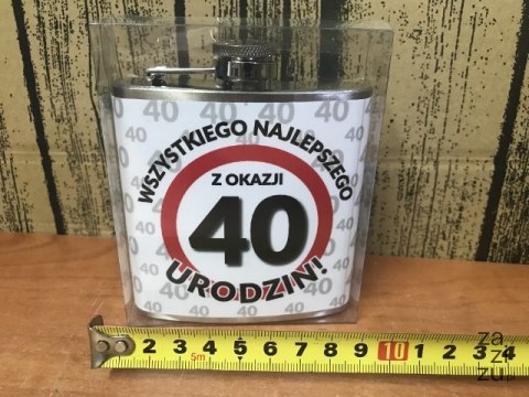 Piersiówka URODZINY ''40'' Piersiówka URODZINY ''40''