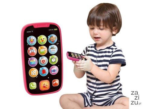 Pierwszy TELEFON dla dziecka na baterie RÓŻOWY | ZA2831 Pierwszy TELEFON dla dziecka na baterie RÓŻOWY | ZA2831