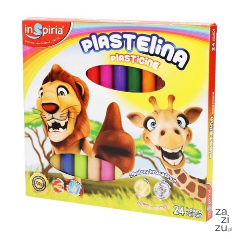 Plastelina 24 kolory INSPIRIA 4047 Plastelina 24 kolory INSPIRIA 4047