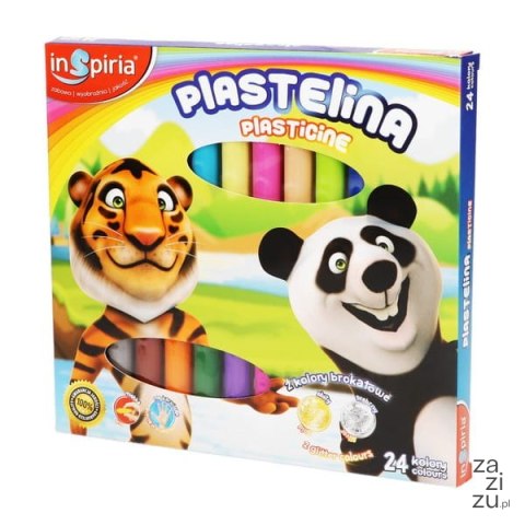 Plastelina 24 kolory INSPIRIA 4047 Plastelina 24 kolory INSPIRIA 4047