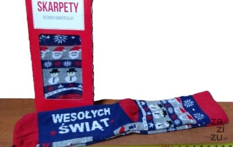Skarpetki WESOŁYCH ŚWIĄT Skarpetki WESOŁYCH ŚWIĄT