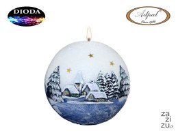Świeca kula fi-100 dioda led ZIMOWY SEN świecąca | K-4