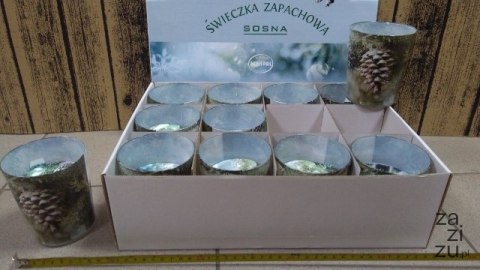 Świeca zapachowa w szkle SOSNA Świeca zapachowa w szkle SOSNA