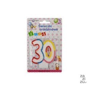 Świeczka urodzinowa ''30'' | ŚW-289K Świeczka urodzinowa ''30'' | ŚW-289K