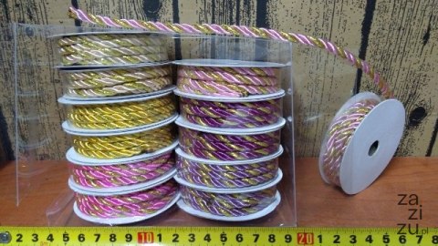 Sznurek 12szt. KRĘCONY 5mmx2m | SZD-5414 Sznurek 12szt. KRĘCONY 5mmx2m | SZD-5414