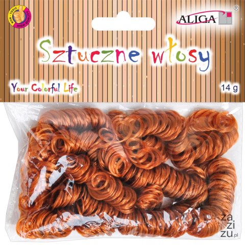 Sztuczne włosy 14g BRĄZOWE | WLO-7721 Sztuczne włosy 14g BRĄZOWE | WLO-7721