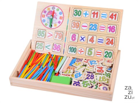 Tablica edukacyjna + patyczki do nauki matematyki | ZA2514 Tablica edukacyjna + patyczki do nauki matematyki | ZA2514