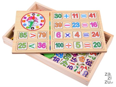 Tablica edukacyjna + patyczki do nauki matematyki | ZA2514 Tablica edukacyjna + patyczki do nauki matematyki | ZA2514
