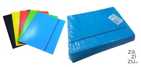 Teczka z gumką 10szt. KOLOR A4 Teczka z gumką 10szt. KOLOR A4