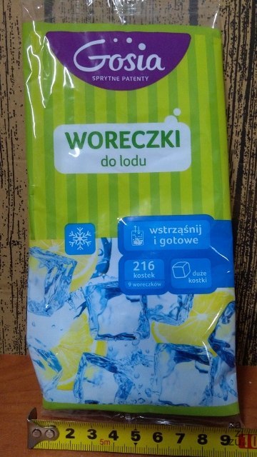 Woreczki do lodu 216szt DUŻE KOSTKI Woreczki do lodu 216szt DUŻE KOSTKI