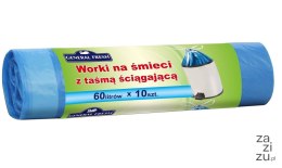 Worki na śmieci z taśmą ściągającą 60l A'10