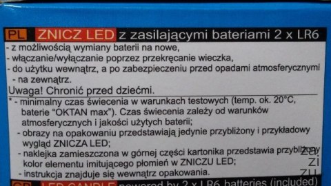 Znicz 12szt. ledowy SUBITO COMET czerwony + 2 X R14 Znicz 12szt. ledowy SUBITO COMET czerwony + 2 X R14